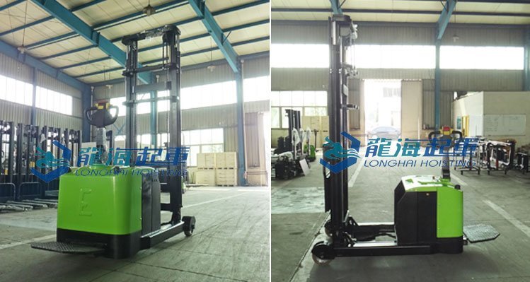 平衡重叉式電動堆垛車實(shí)物圖