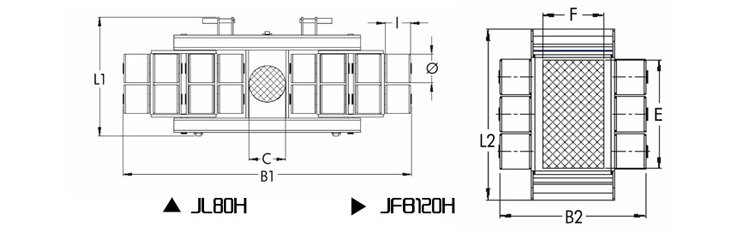 H型JUNG組合式搬運(yùn)小坦克尺寸圖