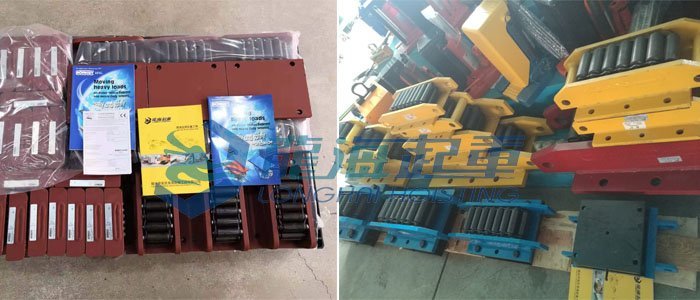 德國borkey履帶式滾輪小車和國產龍升履帶式滾輪小車圖片